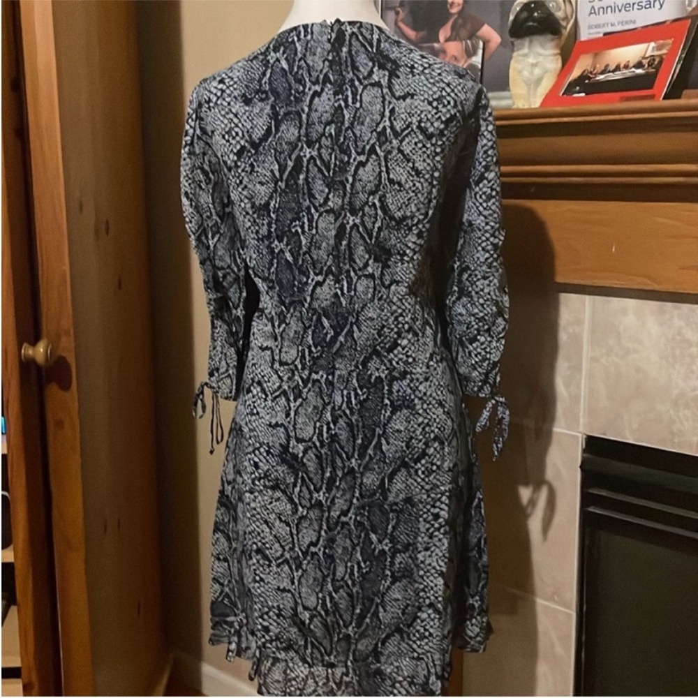 Reformation Black and Gray Mini Dress - Picture 6 of 9